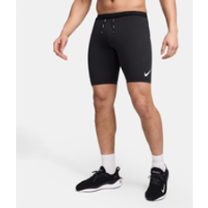 Nike Herr Tights Nike AeroSwift Men's Dri-fit Adv Running Length Leggings Aeroswift - Black/Summit White