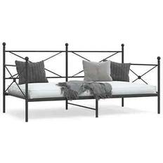 Bedpakketten vidaXL Slaapbank Met Onderschuifbed Zonder Matras 107x203 cm Staal Wit