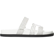 Tory Burch Ines Leather Triple-Band Sport Slide Sandals - Cloud