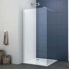 Showers Dirty Pro Tools 900mm Screen Chrome No Extras Walk In Enclosure Shower Screen or Flipper 8mm Easy Clean Glass