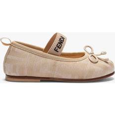 Ballerinas Fendi Baby Girls Beige Jacquard Ballerina Pumps - 21