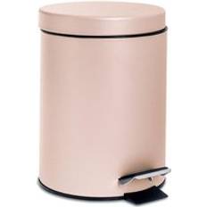 3L Matt Round Stainless Steel Bathroom Pedal Bin