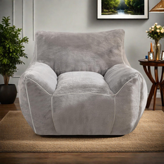 Aurelia Faux Fur Chair with Back Support Bean Bag