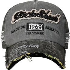 Windproof - Women Caps Shein Unisex Vintage Distressed WashedOut Hole Casual Baseball Cap Suitable For Daily Wear