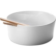 White Salad Bowls LSA International Collective with Servers 26 cm Salad Bowl