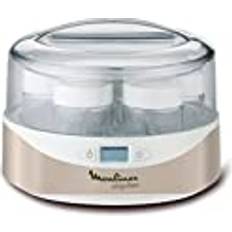 Silver Yoghurtmaskiner Moulinex YG231E32 Yoghurtbryggare Yoghurtmaskin 7 Krukor Champagne Métallisé