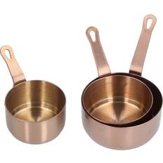 Gold Sauce Boats Zeuxo 3 Pcs Cups Stainless Steel Sauce Dish With Handle Sauce Boat
