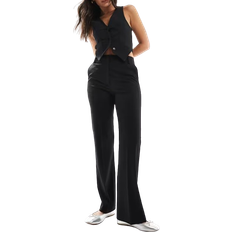 ASOS DESIGN Tailored Slim Straight Trousers - Black