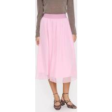 Chiffong Kläder Saint Tropez Coralsz Skirt Dam Midikjolar - Pink Nectar