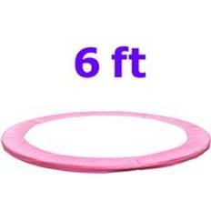 Pink Trampoline Accessories GreenBay Replacement Trampoline Surround Pad Foam Safety Guard Spring Cover Padding Pads Pink 6FT