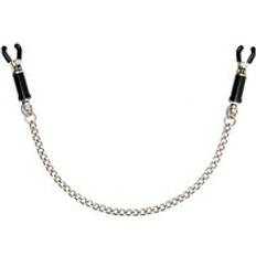 Rimba Silver Nipple Clamps With Chain
