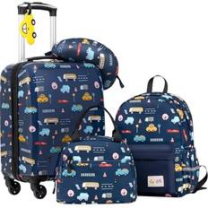 Plast Kufferter Coolife Kinderkoffer Mit Rucksack 5tlg