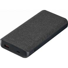 Usb c pd 45w Sandstrøm 15.000mAh powerbank med PD og QC 45W sort På lager i butik