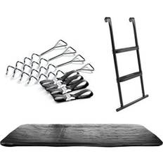 Salta trampolin 396x244 Salta Overtræk Stige Og Forankring 396 x 244 cm Trampolin Sort