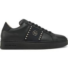 Philipp Plein Läder Lo-Top Sneakers Med Nitar -