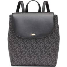 DKNY Bryant Park Sutton Leather Backpack - Sort Logo