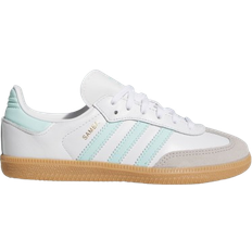 adidas Samba OG Athletic Shoe - White/Semi Flash Aqua/Gum