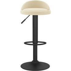 VidaXL Sammet Barstolar vidaXL Fløjl Cremefarvet Barstol 94cm