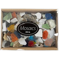 Glasmosaik Creativ Company Glasmosaik, stl. 8-20 mm, tjocklek 2-3 mm, 2 kg, mixade färger