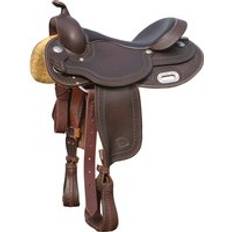 Sillas de Montar para Caballos Silla De Western Para Caballo Pool's Round Skirt - Marron