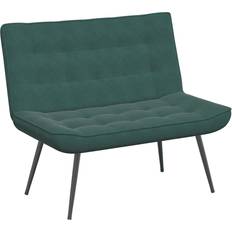 Sammet Sittbänkar vidaXL Mörkgrön Bänk 110 x 74 x 84 cm Sammet Sittbänk 110x84cm