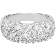 Smycken Snö of Sweden Rio Wide Stone Ring - Silver Clear