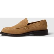 Selected Carter Suede Low Penny Loafer - Warm Sand