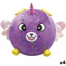 Eolo Fluffy Purple Plush Toy Set of 4