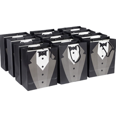 Shein 1pc Gift Bag With Tuxedo Design For Wedding, Groomsman, Father's Day Or Anniversary