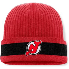 NHL Mössor Fanatics Men's Red New Jersey Devils Blueliner Cuffed Knit Hat