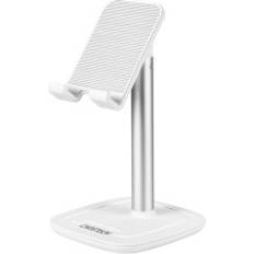 Hållare för mobila enheter Hpa Höjdjusterbart Ställ För Telefon Eller Surfplatta Vitt Och Silver