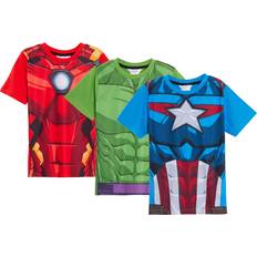 Marvel Boys pack avengers t-shirts kids captain america hulk iron man dress up tops