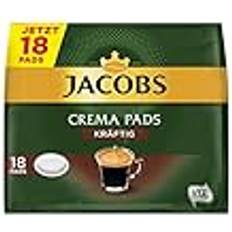 Fødevarer Jacobs Crema Kräftig 90 Senseo Kaffeepads UTZ 5er Pack 5 x 18 Getränke