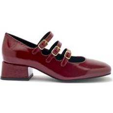 Strap Heels & Pumps Patent Leather Triple Strap High Heels - Rouge