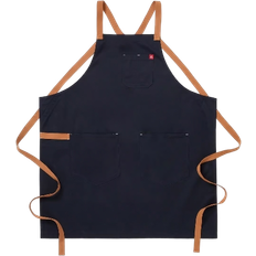 Hedley & Bennett Midnight Blue Crossback 8oz Apron Blue (83.8x76.2cm)