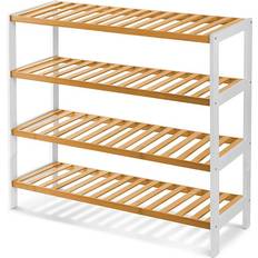 Keplin 4 Tier Natural Bamboo Shoe Rack