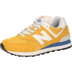 Orange - Women Trainers New Balance 574 Trainers - Orange/White