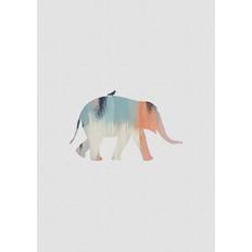 Pelcasa Pastel Elephant Multicolor Poster 30x40cm