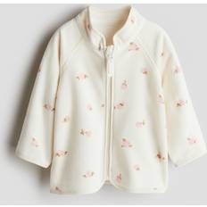 Dragkedja Fleecejackor H&M Baby Fleecejacka - Beige