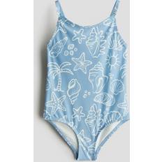 Blue Bathing Suits Children's Clothing H&M Girls Blue Printed Swimsuit - Blue