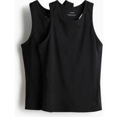 H&M Ladies Sports Vest Tops 2-pack - Black