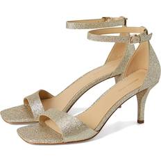 Sandali con tacco Michael Kors Sandalo Jaida In Pelle Metallizzata - Oro