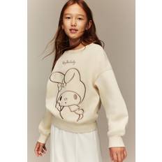 H&M Beige Sweatshirt Med Broderat Motiv - Ljusbeige/My Melody