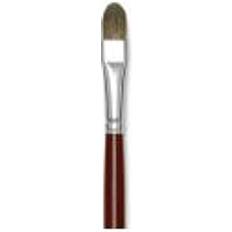 DaVinci Oil Brush Black Sable Series 1845 Filbert 12