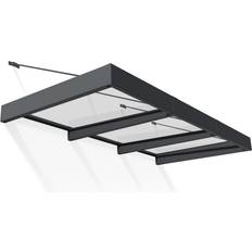 Sort Terrassemarkiser Canopia by Palram Sophia XL 3000 Dørbaldakin Antracitgrå 4m²