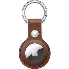 AirTag Case With Key Ring Brown