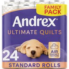 Andrex Toilet Papers Andrex Toilet Tissue 24 Rolls Thick Sheets 6 Packs