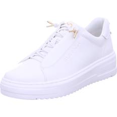 Marco Tozzi Damen Sneaker Schlupfschuh mit Gummizug und Plateau - Weiss