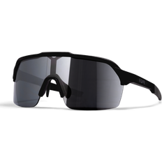 EQPE Athletic Half Frame - Black/Smoke/Silver Mirror