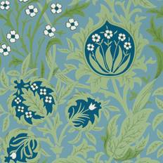 Morris & Co Blåa - Non woven tapeter Morris & Co Tapete Elmcote Dearle Blue